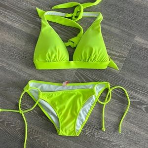 Victorias Secret Lime Green Bikini Set